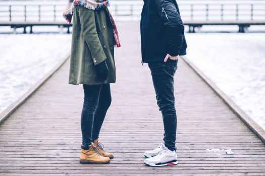 adult couple dock fashion